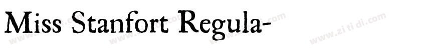 Miss Stanfort Regula字体转换